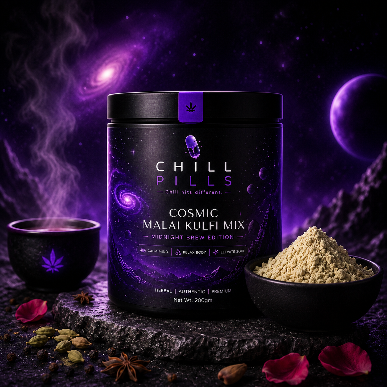 ChillPills Malai kulfi Cosmic Mix (Midnight Brew Edition)