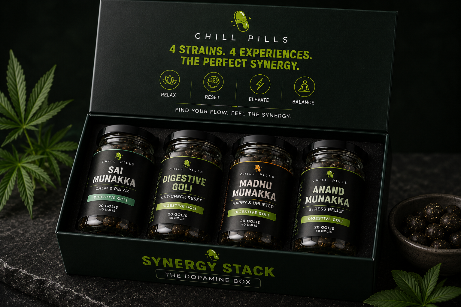 Synergy Stack Trail pack of 4 (The Dopamine Box)